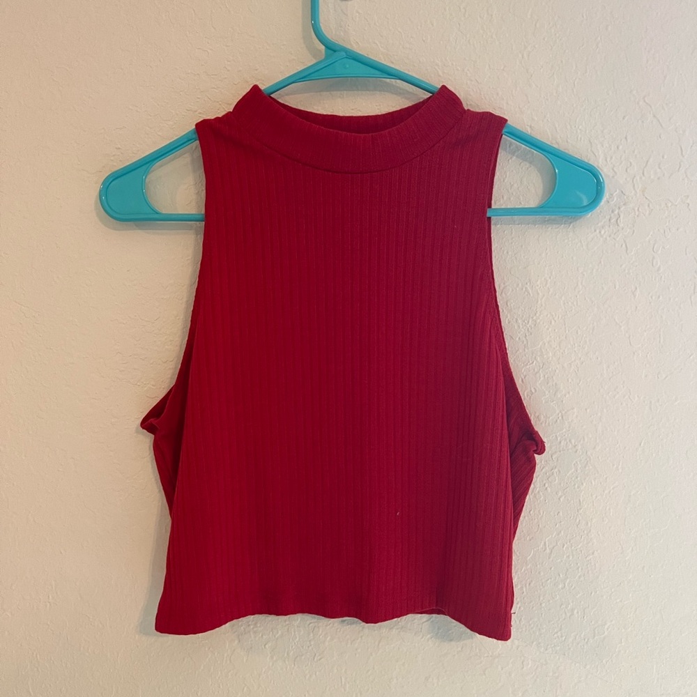 Red tank top
